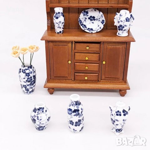 Комплект керамични вази за куклена къща, снимка 2 - Кукли - 34600659