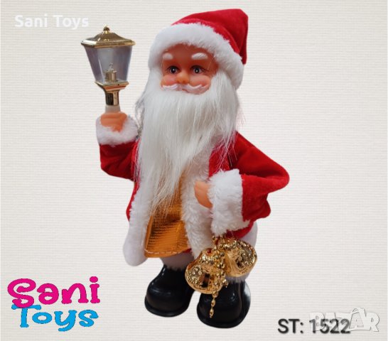 Музикален, танцуващ Дядо Коледа със светеща лампа, снимка 1 - Декорация за дома - 43154107