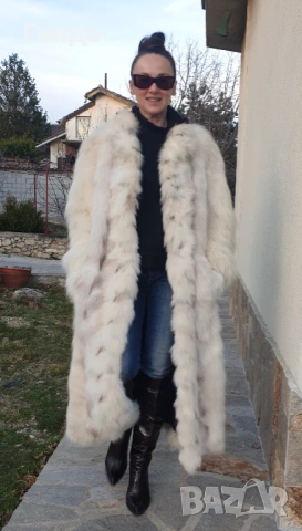 манто от арктическа лисица M, снимка 2 - Палта, манта - 52038773