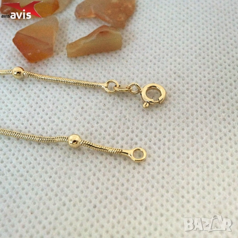 Синджир с 14К златно покритие 254556, снимка 3 - Колиета, медальони, синджири - 52926640