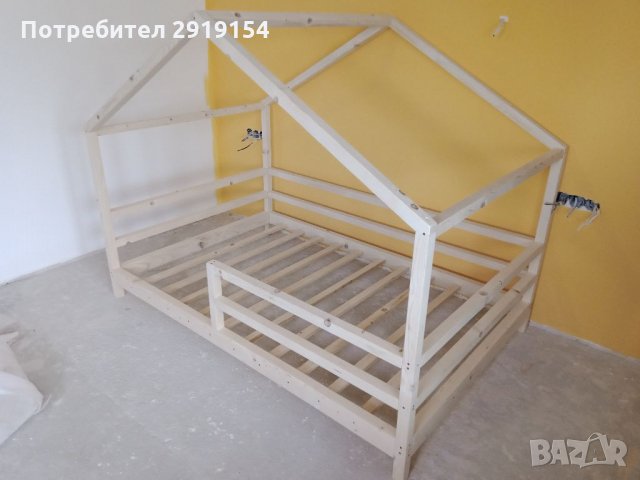 Детско легло тип къщичка , снимка 3 - Мебели за детската стая - 35354967