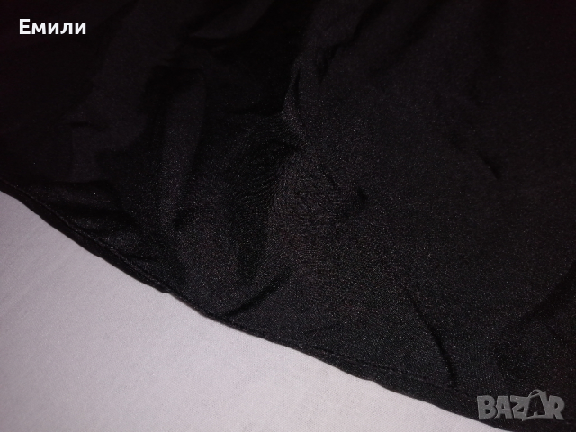 Дамска къса рокля с дълги буфан ръкави в черен цвят р-р S, снимка 9 - Рокли - 44863522
