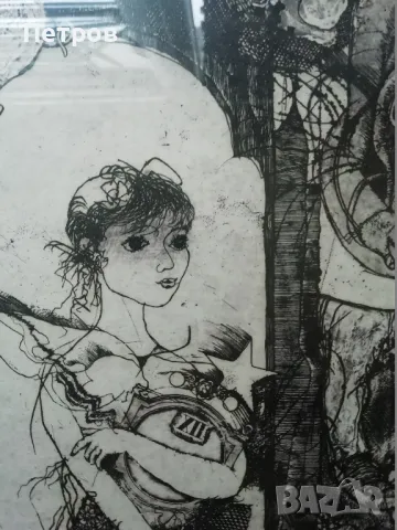 Графика/офорт - Детски сънища  II