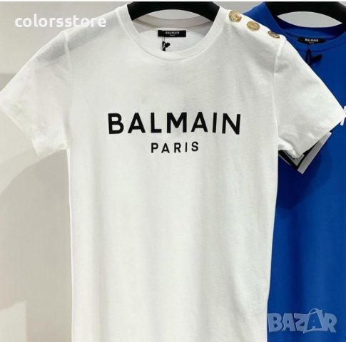 Бяла тениска  Balmain Br109, снимка 1 - Тениски - 36126681