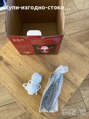 Лед надуваем Дядо Коледа 120см височина, снимка 8 - Надуваеми играчки - 43266417