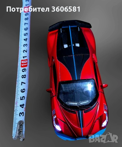 Метални Реалистични модели на спортни коли Ferrari FXX и Bugatti Divo, снимка 4 - Коли, камиони, мотори, писти - 48348274
