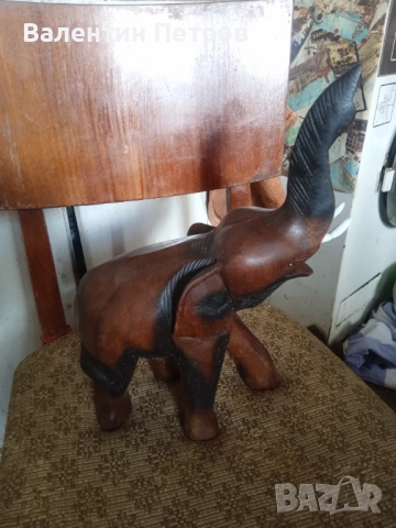 Дървена статуетка слон, снимка 5 - Декорация за дома - 52603262