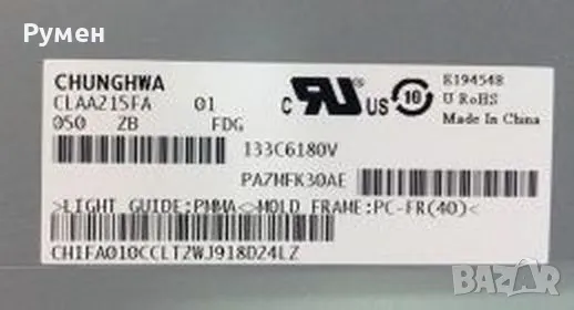 Продавам Екранна Full HD матрица 21,5 инча 1920х1080 пиксела., снимка 3 - Монитори - 50033269