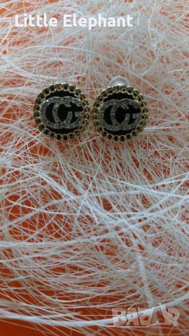 Сребърни обеци,бранд,Gold/нови, снимка 2 - Колиета, медальони, синджири - 36575623