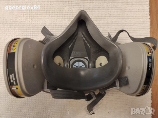 Полумаска 3M 6000 + филтри 6057, снимка 2 - Автотенекеджийски и автобояджийски - 51495779