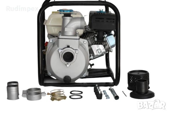 Бензинова Водна помпа Greenyard за поливане и отводняване 2 цола - 4.8 kw - 6.5 hp, снимка 4 - Водни помпи - 43183303