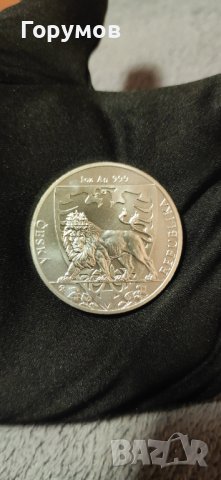 Сребърна монета Чешки лъв 2020 година 1 унция, снимка 1