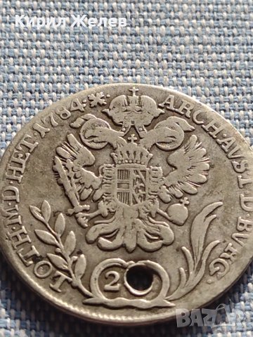 Сребърна монета 20 кройцера 1784г. Йозеф втори Будапеща Свещена Римска Империя 12226, снимка 9 - Нумизматика и бонистика - 42930660