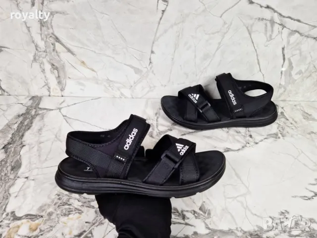Adidas мъжки черни сандали , снимка 6 - Мъжки сандали - 50113195