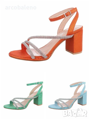Дамски сандали на ток, 3цвята 