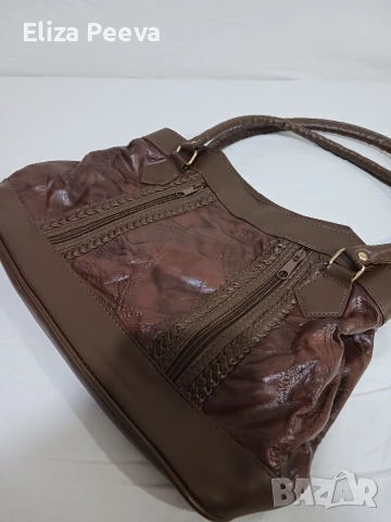 Чанта от Мека естествена кожа, снимка 5 - Чанти - 53222614