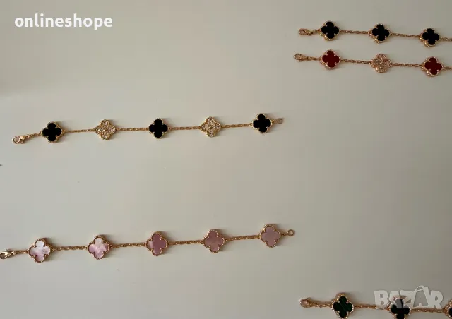 Van Cleef & Arpels Гривна с 18к златно покритие - ПЕЧАТ , снимка 9 - Гривни - 50286070