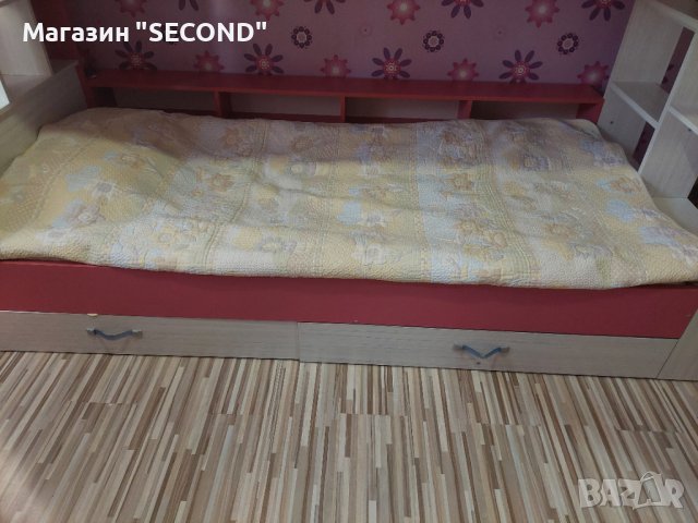 Обзавеждане за детска стая ИРИМ+ 2 матрака и попълнителна преграда за горното легло, снимка 2 - Мебели за детската стая - 43756170