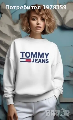 Ватирана блуза Tommy Hilfiger, снимка 1 - Блузи с дълъг ръкав и пуловери - 47823355