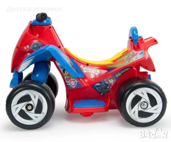 Пес Патрул Електрическа кола Wings Paw Patrol с батерия 6V, Injusa , снимка 3 - Детски велосипеди, триколки и коли - 52649014