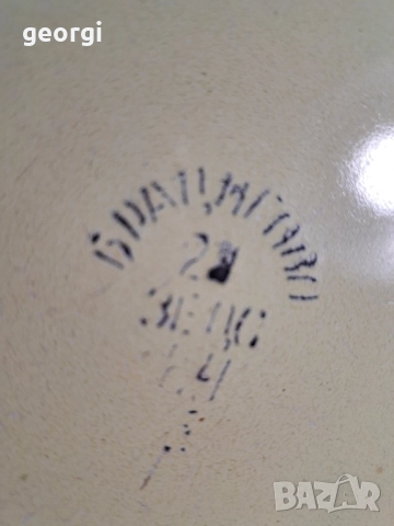 ретро българска емайлирана чиния 29/6, снимка 3 - Чинии - 52809091