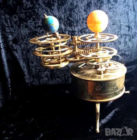 Модел от месинг Orrery/Tellurion слънчева система планети, снимка 9 - Други ценни предмети - 48369995