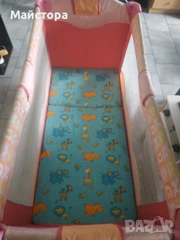 Продавам кошара със матрак и стойка за бебе , снимка 5 - Кошарки - 53032756