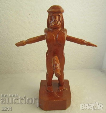 еротика - гол мъж в буре, дървена играчка за възрастни, дърворезба, фигура, жена, керамика, пепелник, снимка 7 - Статуетки - 28883797