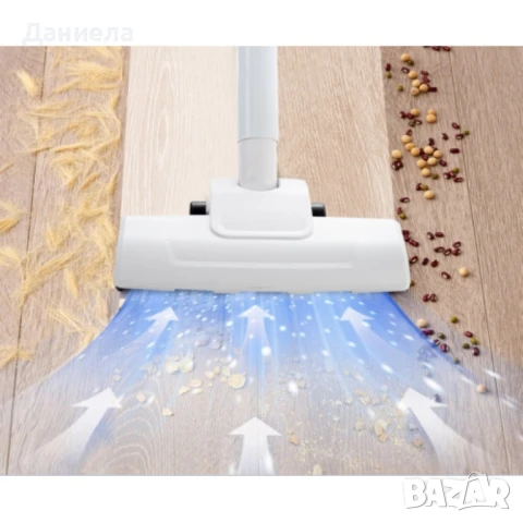 Акумулаторна домакинска ръчна прахосмукачка с 5 накрайника, снимка 5 - Прахосмукачки - 51236278