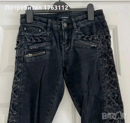 The Kooples дамски дънков панталон Faded Black, short skinny fit, размер 25 (UK6/8)