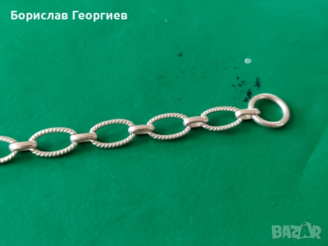 Сребърна гривна, снимка 3 - Гривни - 52536512