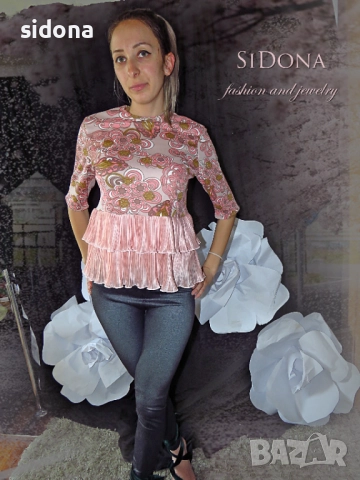 Блузи с къс ръкав SiDona, снимка 4 - Туники - 39477190