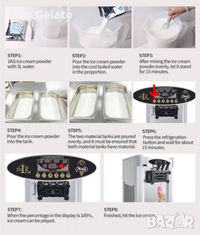 Професионална сладолед машина за крем сладолед MK 25 DB-GF, снимка 12 - Машини за сладолед - 39957955