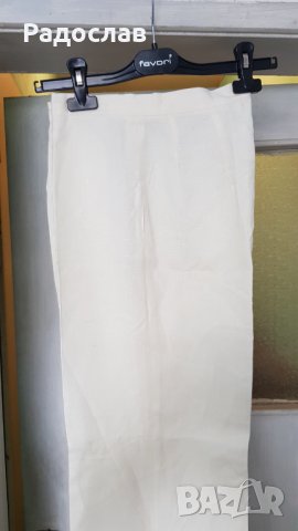 Панталон бял летен запазен  стил чарлстон, снимка 1 - Панталони - 36618818