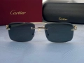 Cartier Мъжки слънчеви очила правоъгълни 3 цвята черни кафяви прозрачни, снимка 7