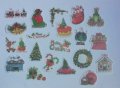Скрапбук стикери за декорация планер Коледа 1 - 20 бр /комплект , снимка 1