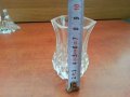 кристална ваза  вазичка  чаша за клечки за зъби, снимка 1 - Антикварни и старинни предмети - 27459260