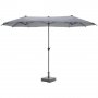 Двоен градински чадър, снимка 1 - Градински мебели, декорация  - 39990722