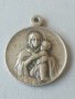 Християнски медальон. Св. Богородица и Младенеца. Висулка. Амулет. Сребро 