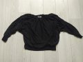 Черна блуза, снимка 1 - Блузи с дълъг ръкав и пуловери - 32733169