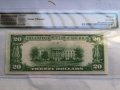 RARE $ 20 DOLLARS 1929 Type 2 The LECHMERE CAMBRIDGE PMG64 CHARTER 614, снимка 5