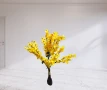 Декоративно изкуствено цвете с жълти цветове, 100см, снимка 4