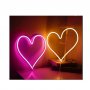 Светещо сърце, нощна лампа, Led неон, USB, 36.3x29 cm, снимка 2