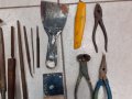 Стари инструменти,пила,чук,клещи,от мерки,ножица,шпакла, снимка 4