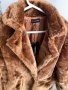 PrettyLittleThing Овърсайз кафяво плюшено палто размер С М, снимка 4