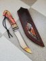 Ръчно изработен ловен нож от марка KD handmade knives ловни ножове, снимка 1 - Ножове - 39523881