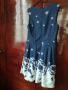 Дамска тъмно синя рокля, снимка 1 - Рокли - 44877095