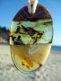 Приказна висулка от естествен балтийски кехлибар / Fabulous Pendant made of Natural Baltic Amber, снимка 4
