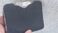 Сребро 925, кожа, Портфейл, Арт Деко, Бирмингам, портфейл, Англия , снимка 4