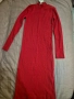Нова червена рокля машинно плетиво , снимка 2